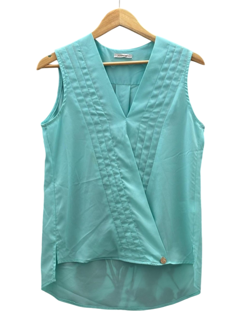 Justor Damen - Bluse S Hellblau