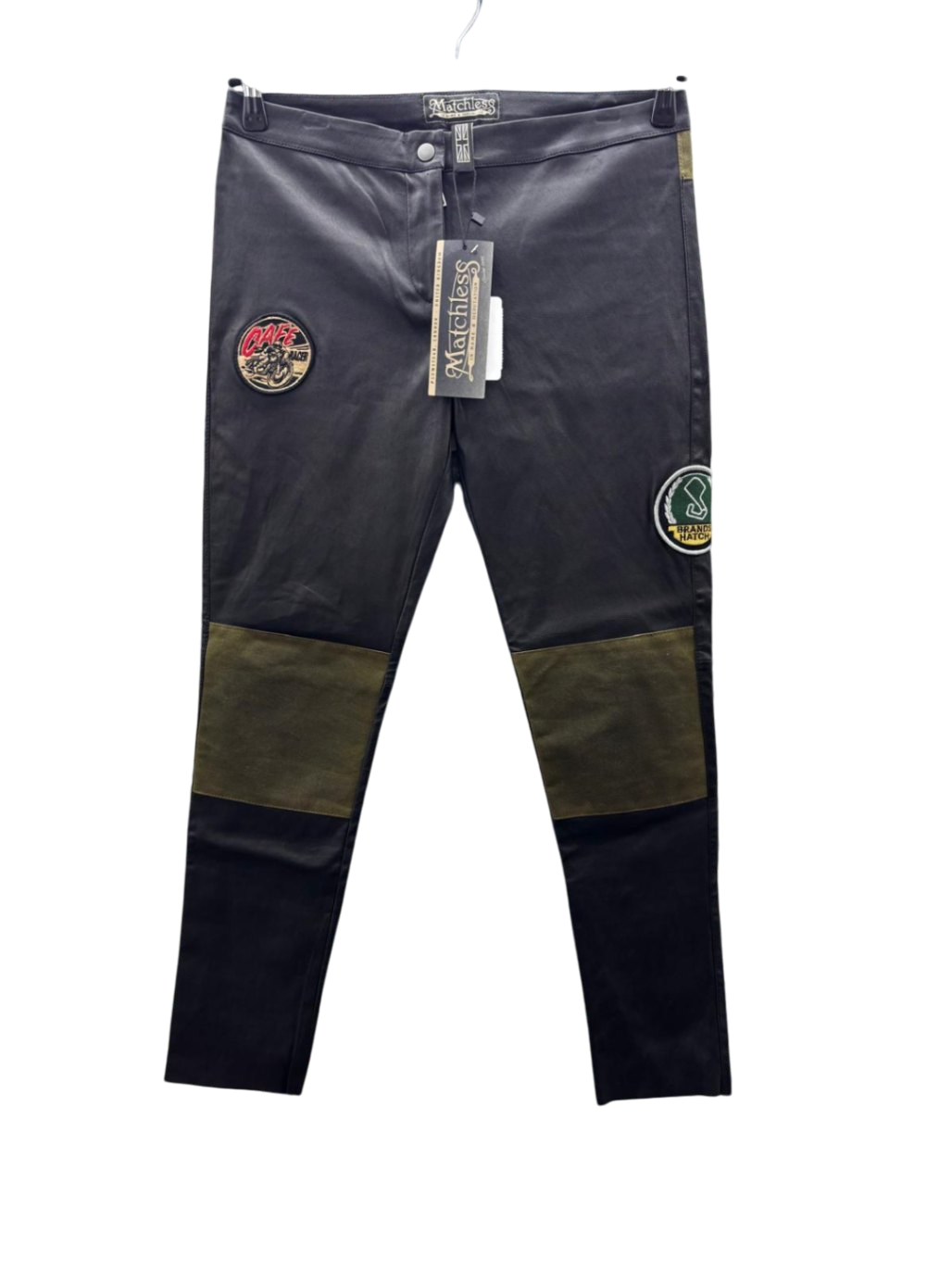 Matchles Lederhose / Motorradhose 38 Schwarz