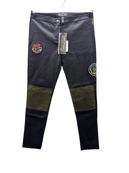Matchles Lederhose / Motorradhose 38 Schwarz