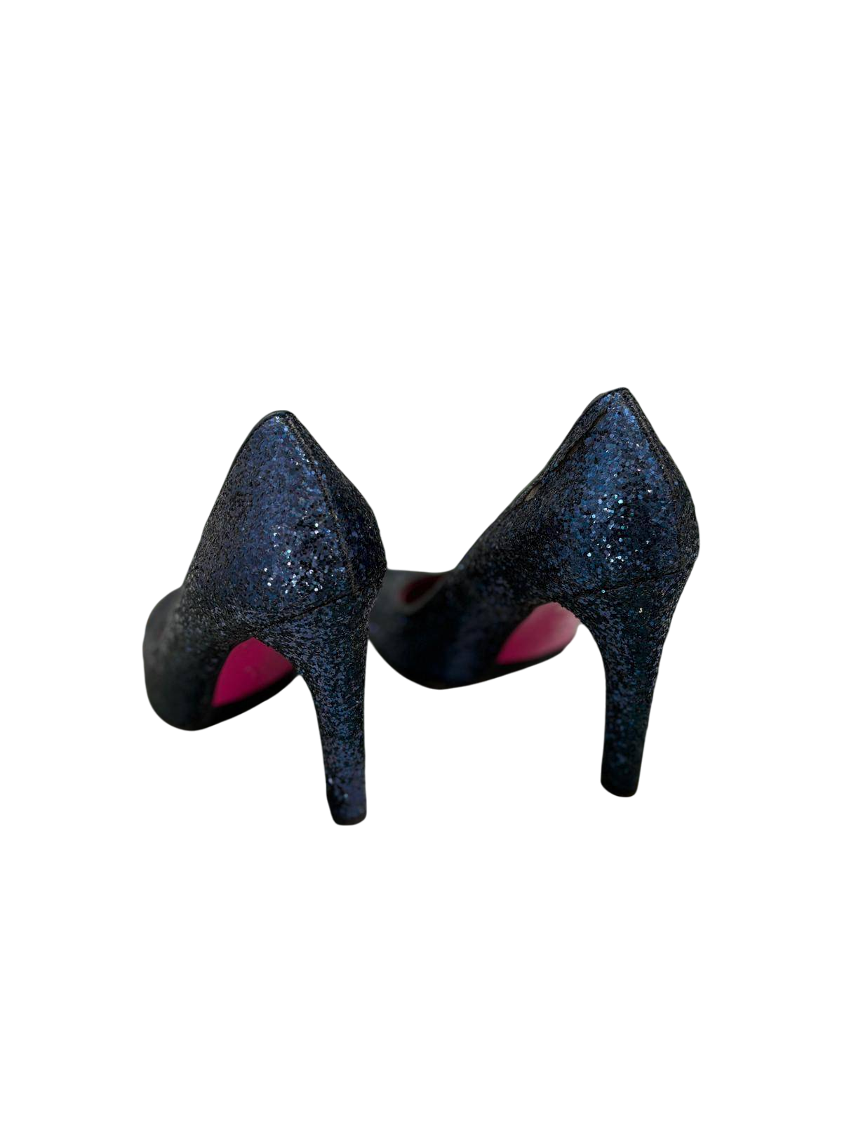 Le Babe Schuhe 36 Dunkelblau mit Glitzereffekt