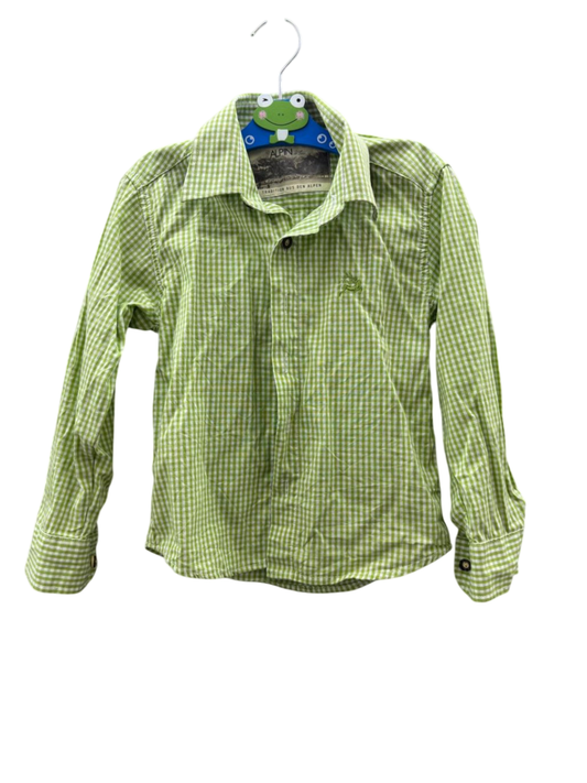 ALPIN Trachtenhemd 98/104 Hellgrün