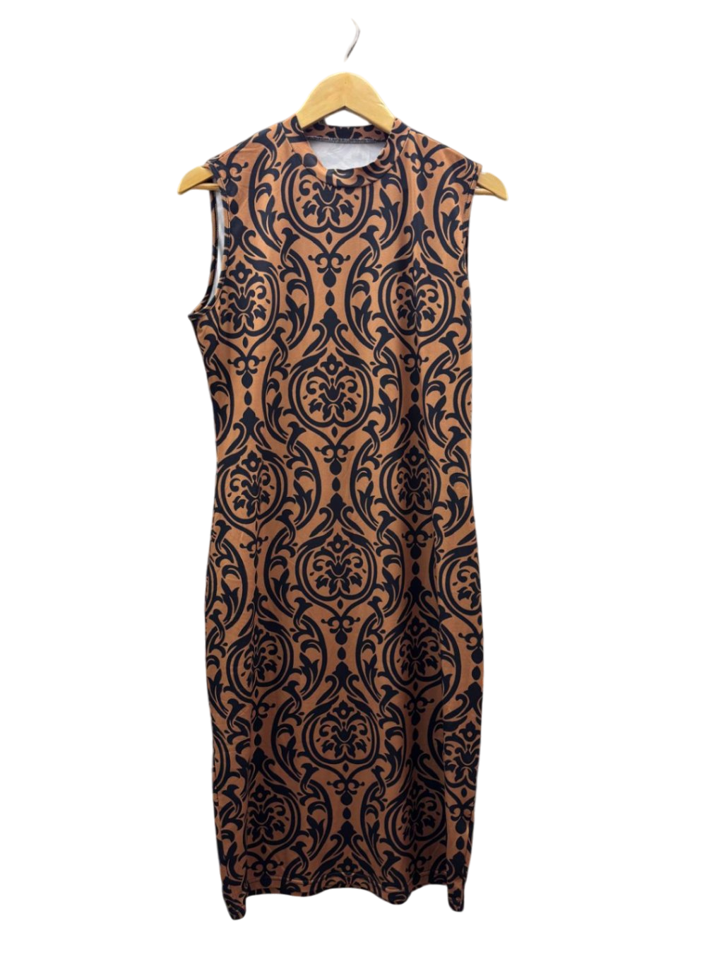 Damen - Kleid L Braun und Schwarz