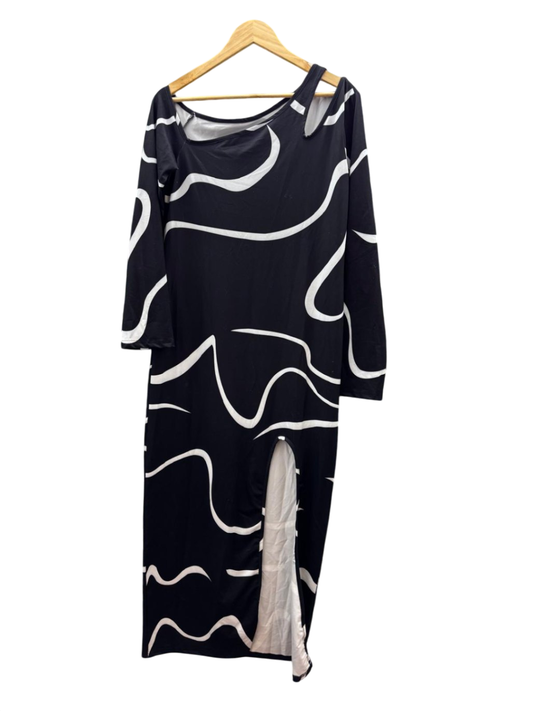 Damen - Kleid XL Schwarz und Weiß
