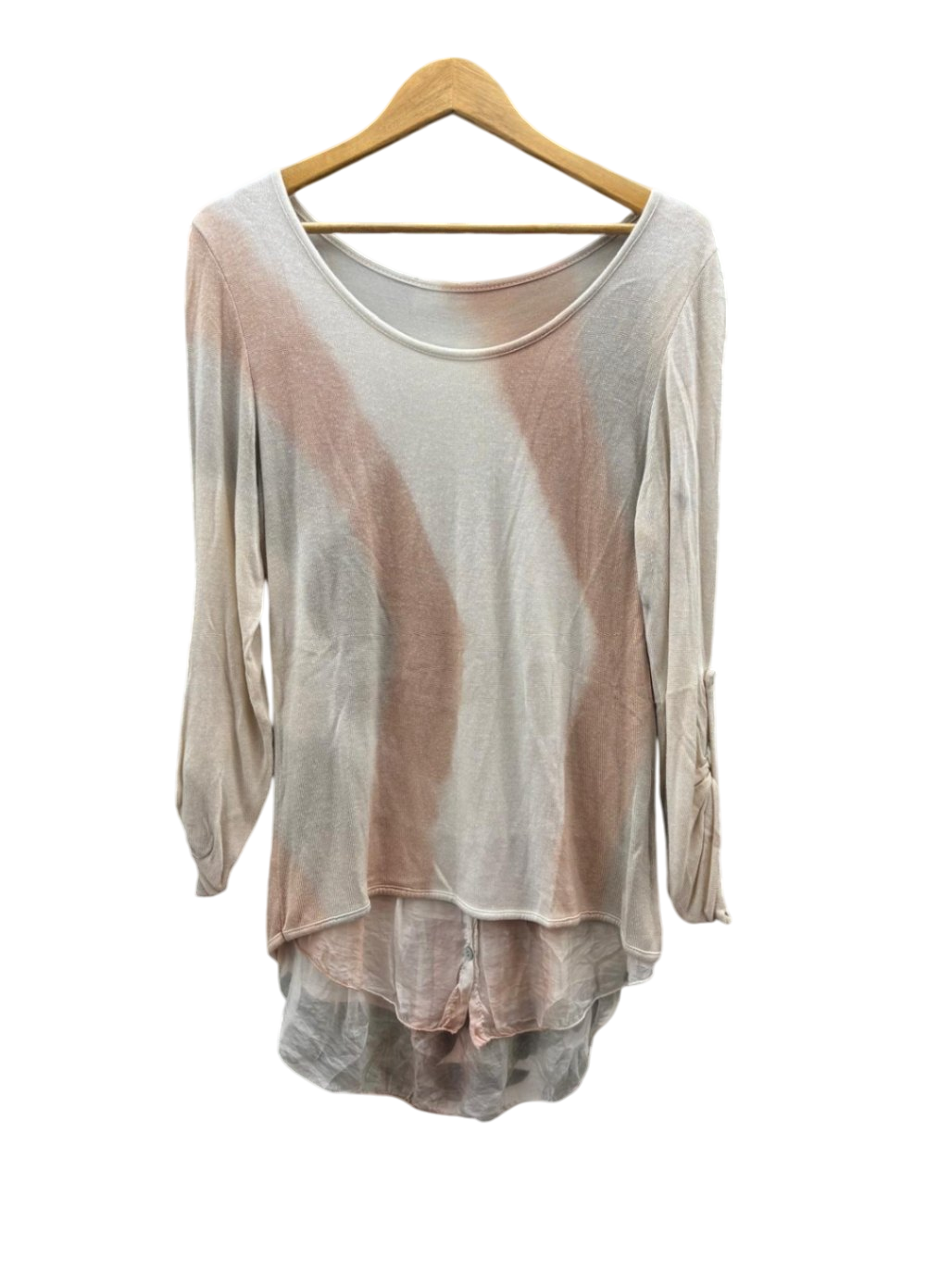 made in Italy Damen - Top L Beige und Hellbraun