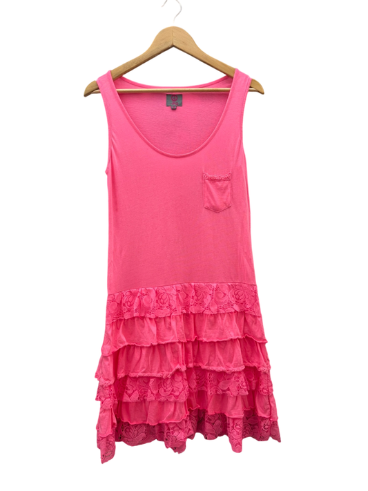 Mo Sommerkleid Spitze M Pink