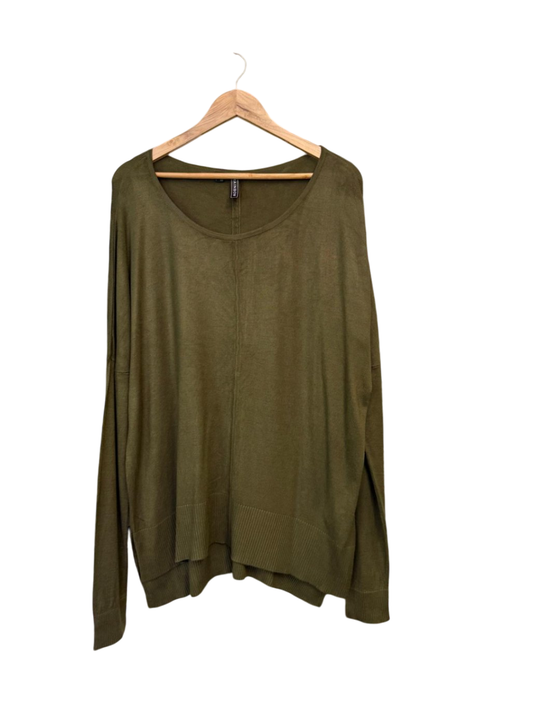 Pullover L-XL Olivgrün