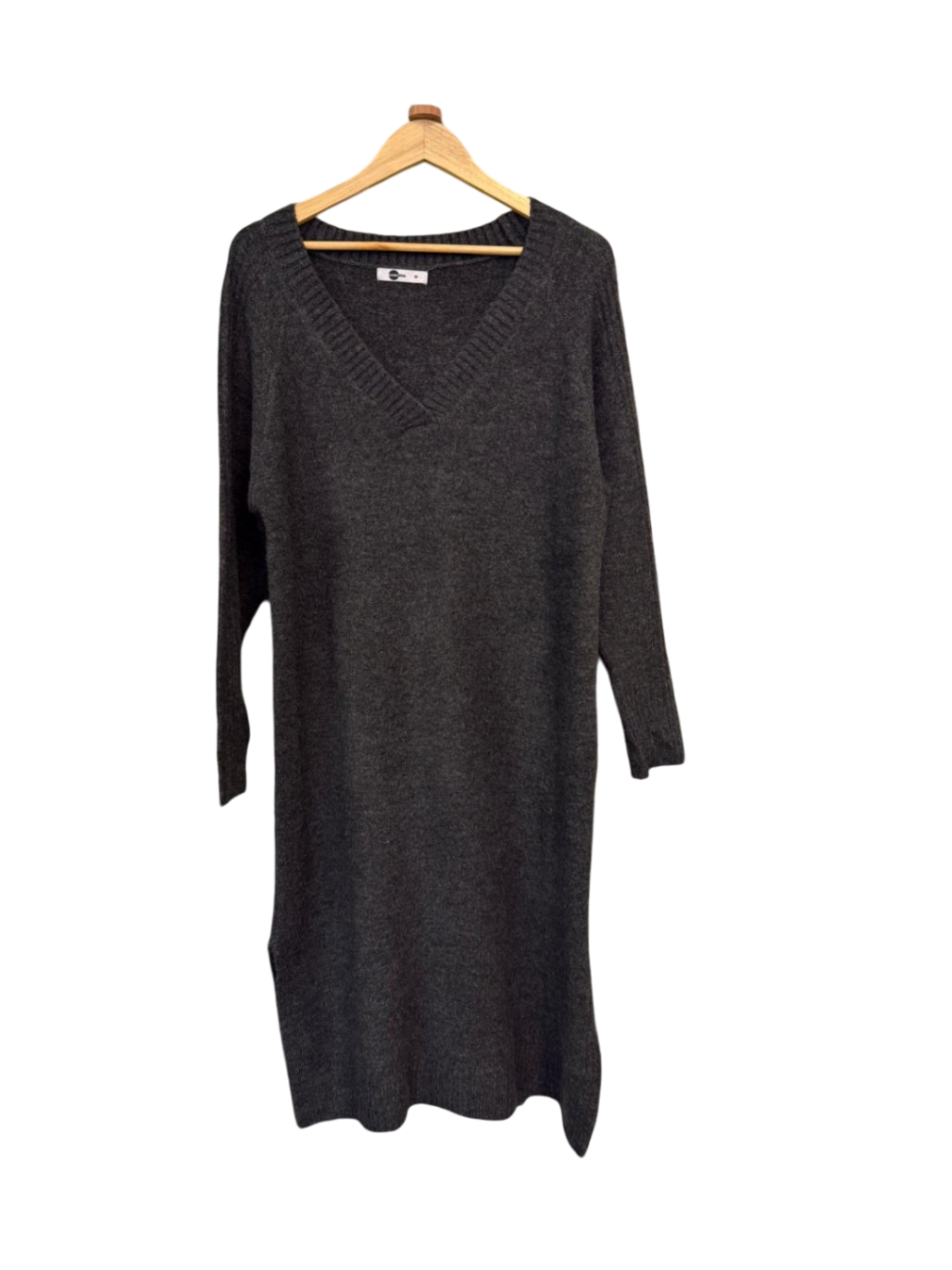 Wollekleid M Dunkelgrau
