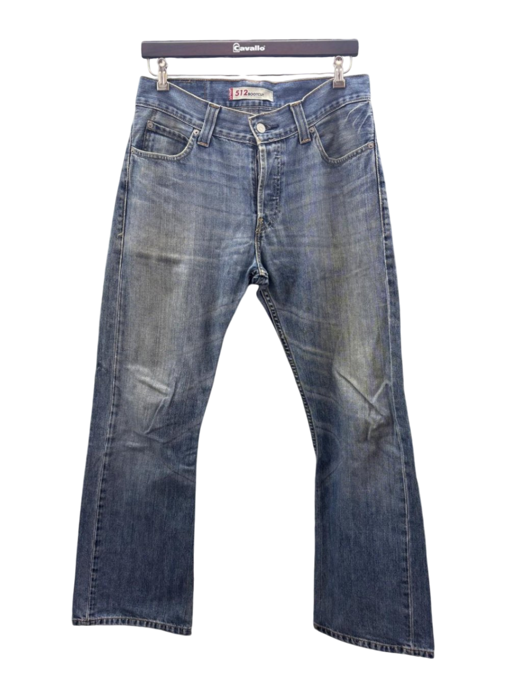 Levis 512 Bootcut Jeans W33-L32 Blau