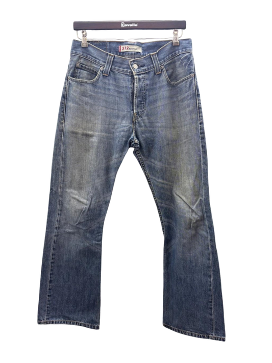 Levis 512 Bootcut Jeans W33-L32 Blau