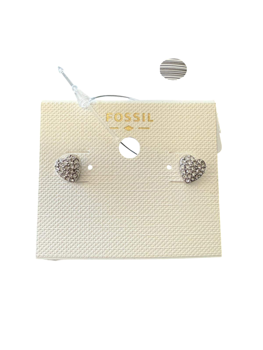 Fossil Metall und Zirkonia Silber