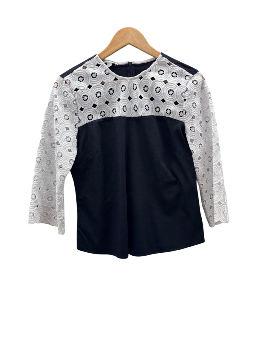 Bluse M Schwarz und Weiß