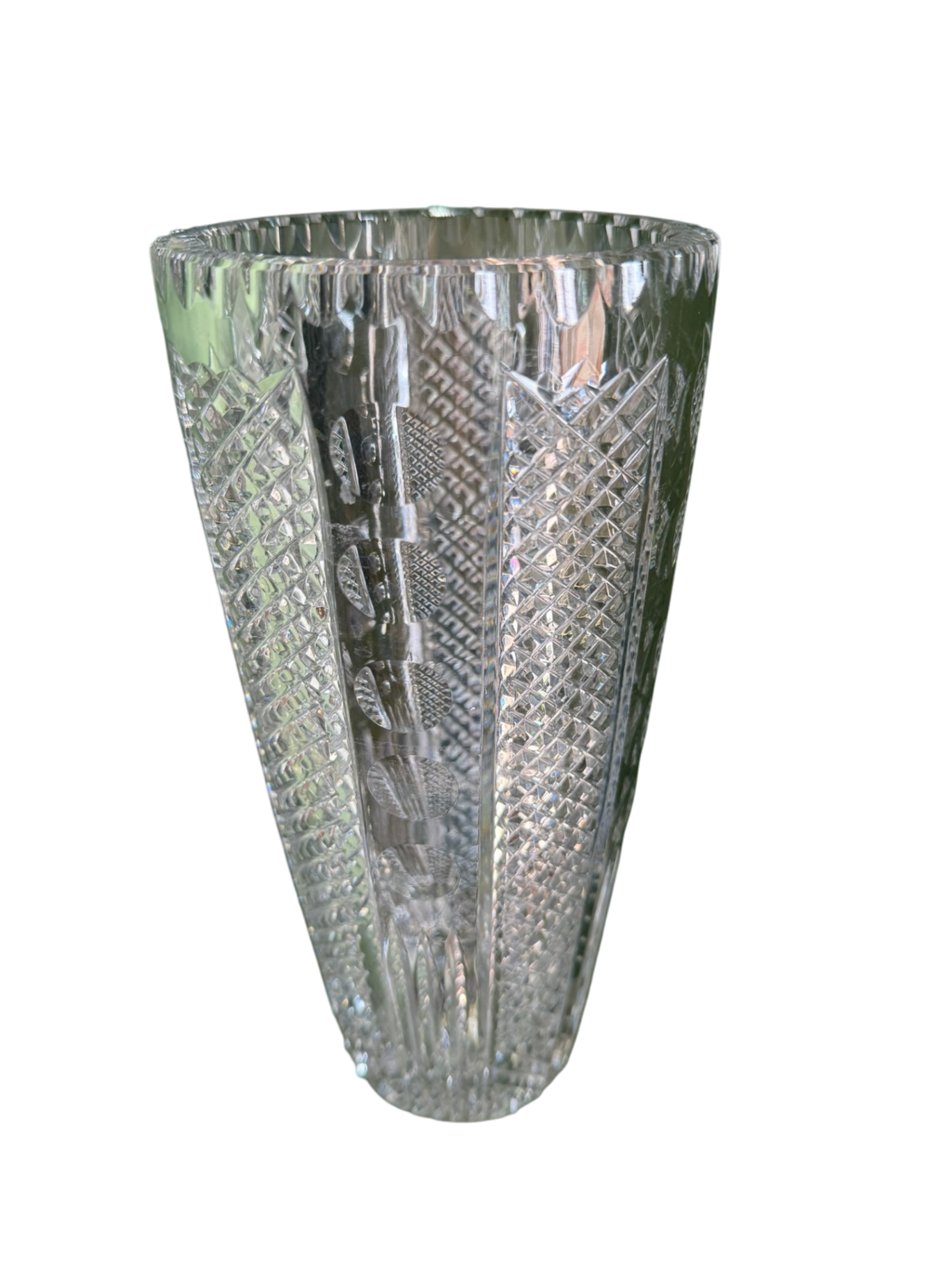 Bohema Kristallglas Vase Transparent