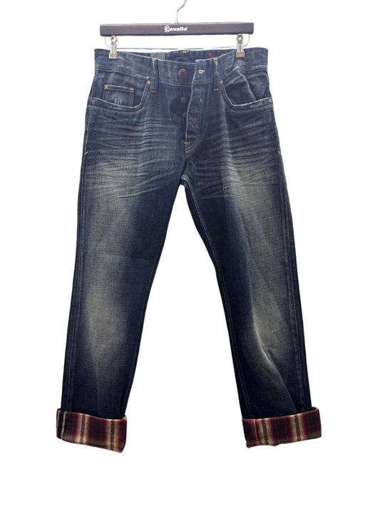 TRIBECA Jeans W33-L34 Dunkelblau mit Waschung