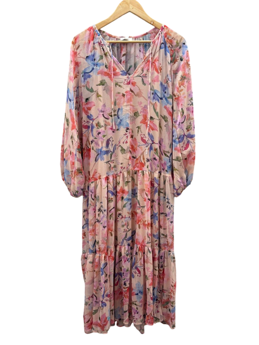 mavi Kleid M Mehrfarbig (Pastellfarben mit Blumenmuster)