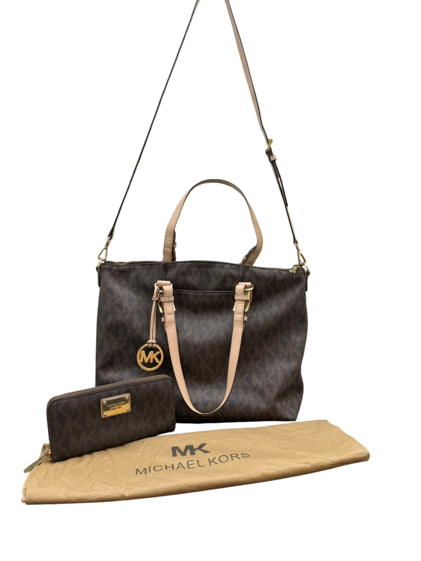 Michael Kors Geldtasche Braun und Beige