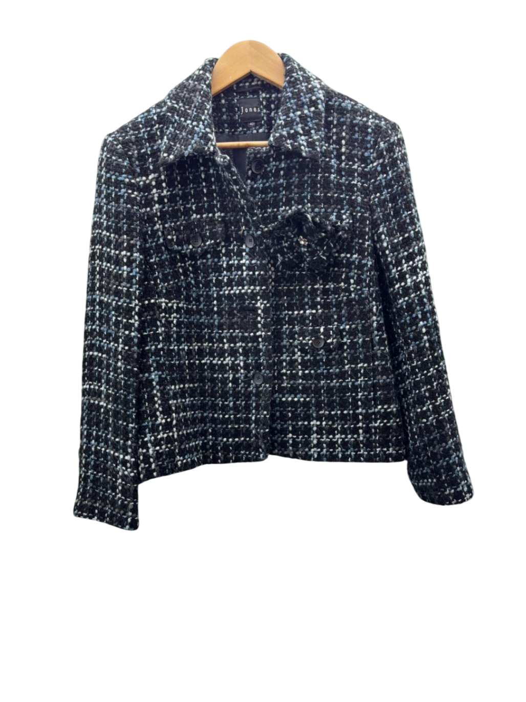 Jones Blazer L Schwarz, Weiß, Blau