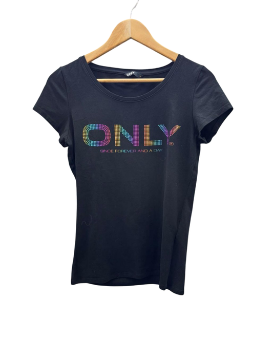 ONLY T-Shirt M Schwarz
