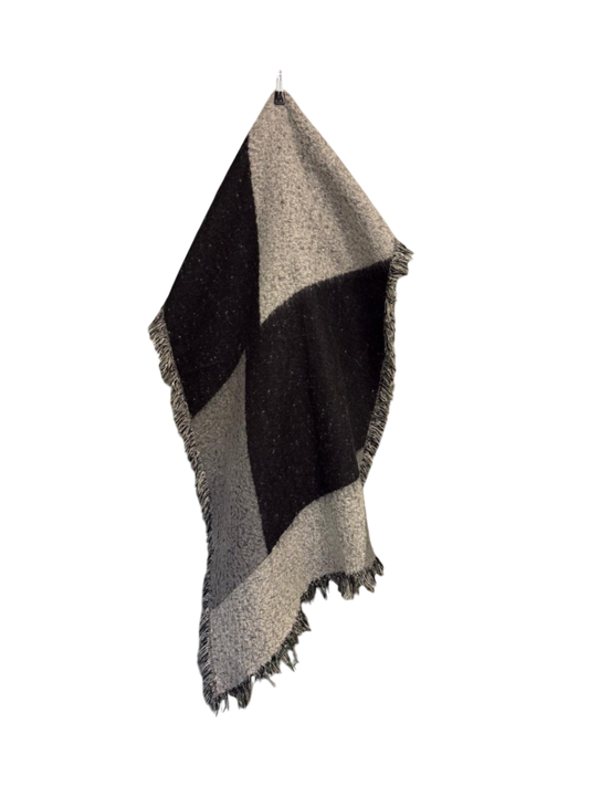 Schal Schwarz und Grau