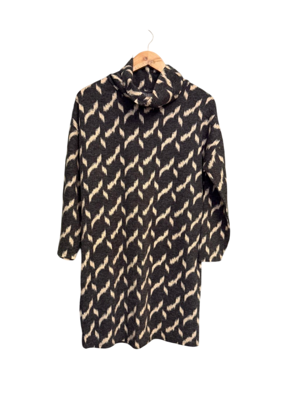 made in Italy Kleid M Grau und Beige