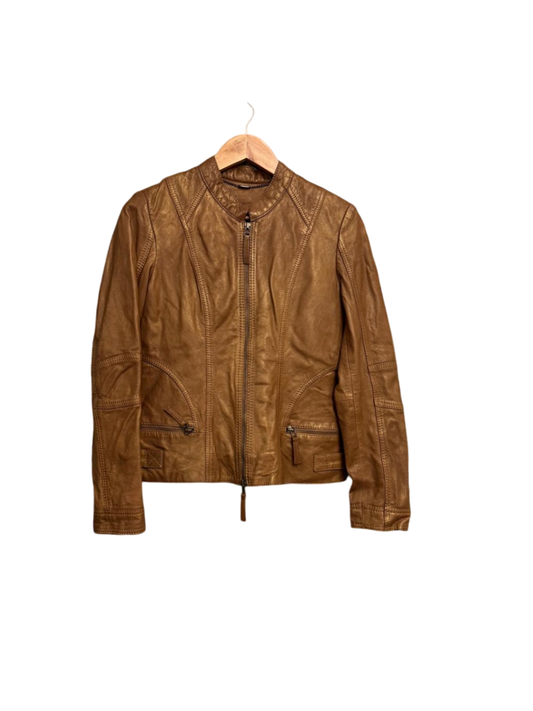 Jones Lederjacke S Braun