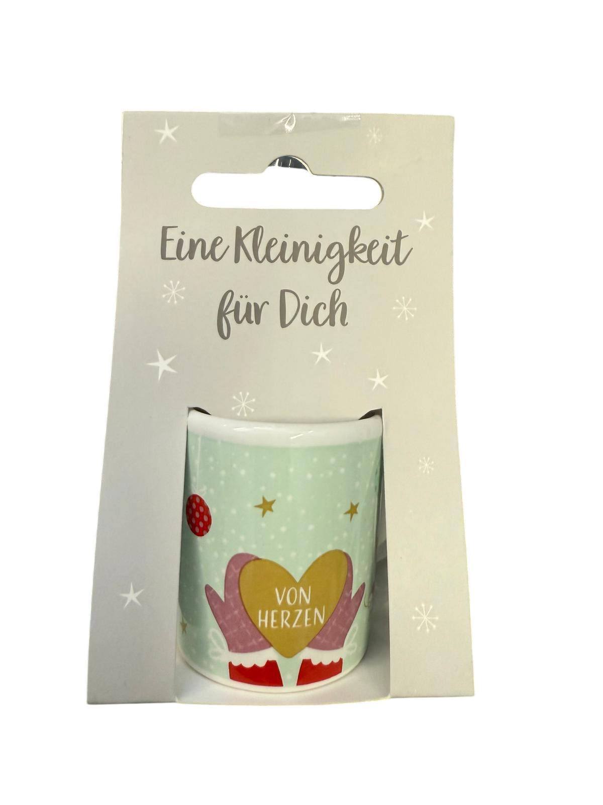 Espresso Tasse "Von Herzen" Hellgrün