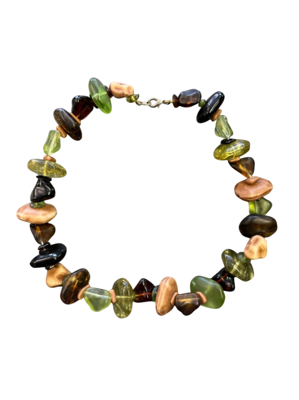 Mehrfarbig Halskette