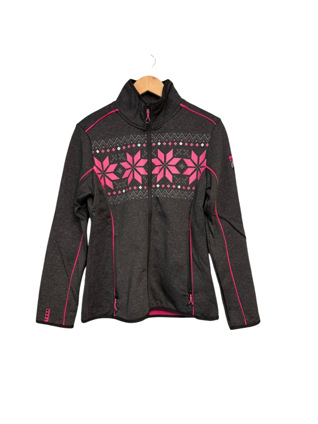SNX L Grau und Pink Softshelljacke