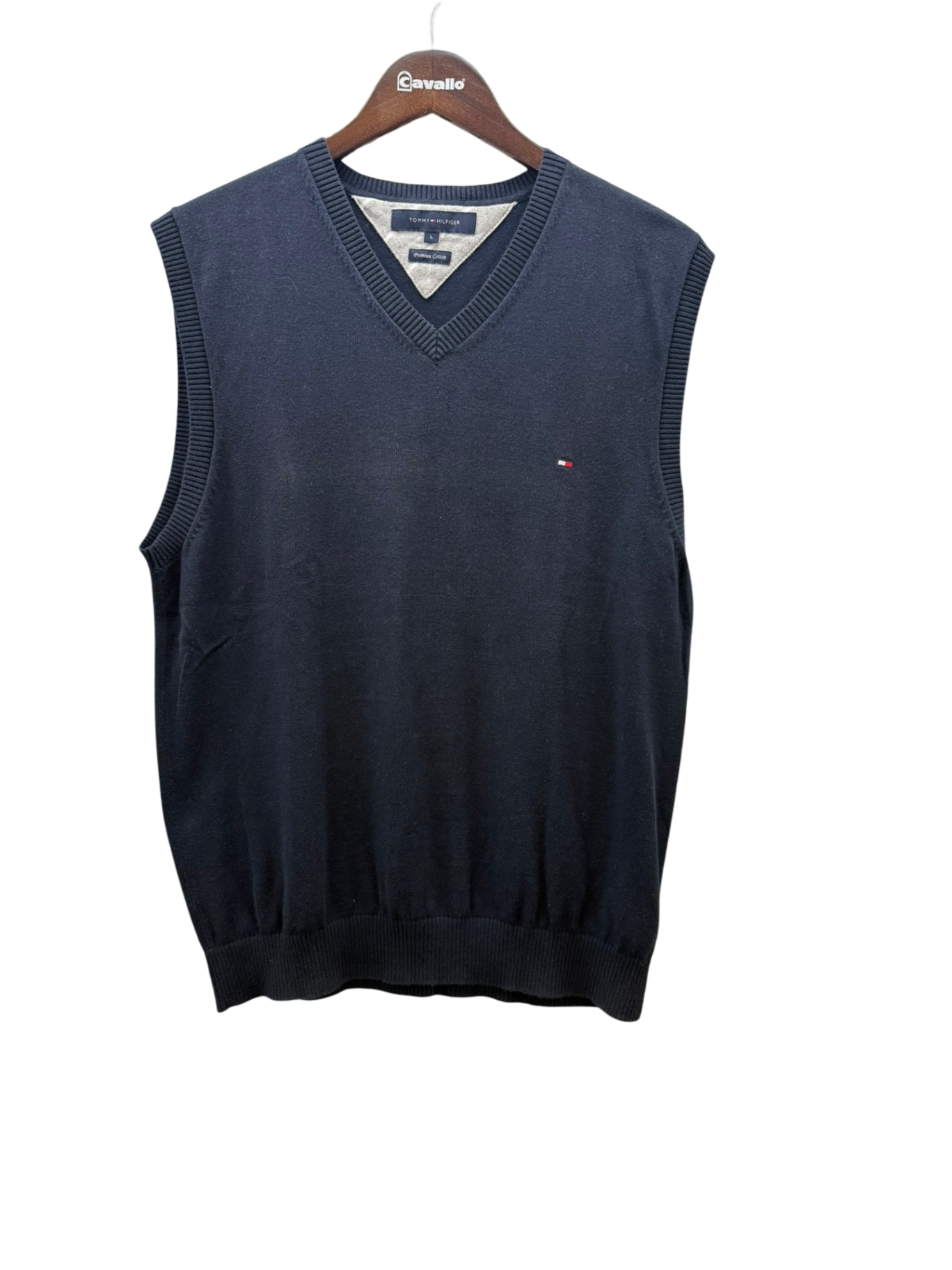 Tommy Hilfiger Herren Pullunder L Dunkelblau