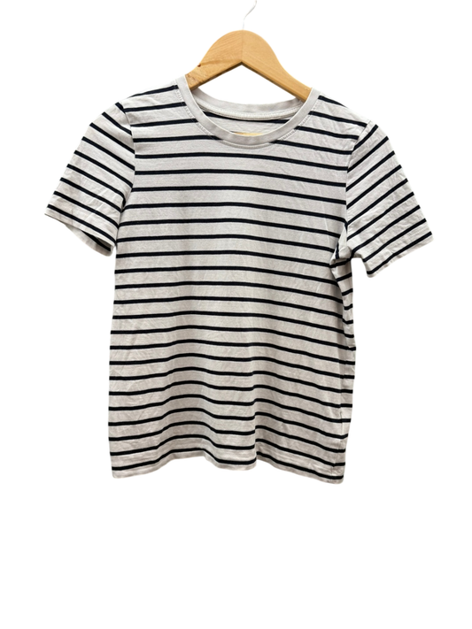 C&A Shirt XS Weiß mit schwarzen Streifen