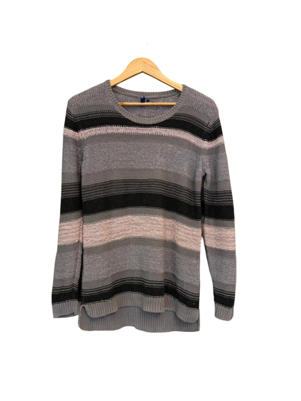 CECIL L Grau mit schwarzen und pinkfarbenen Streifen