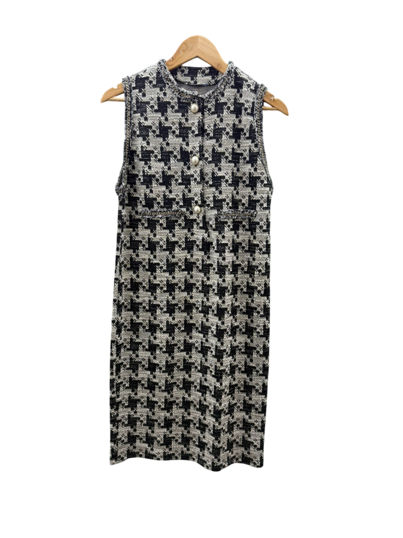 Kleid M schwarz, weiß