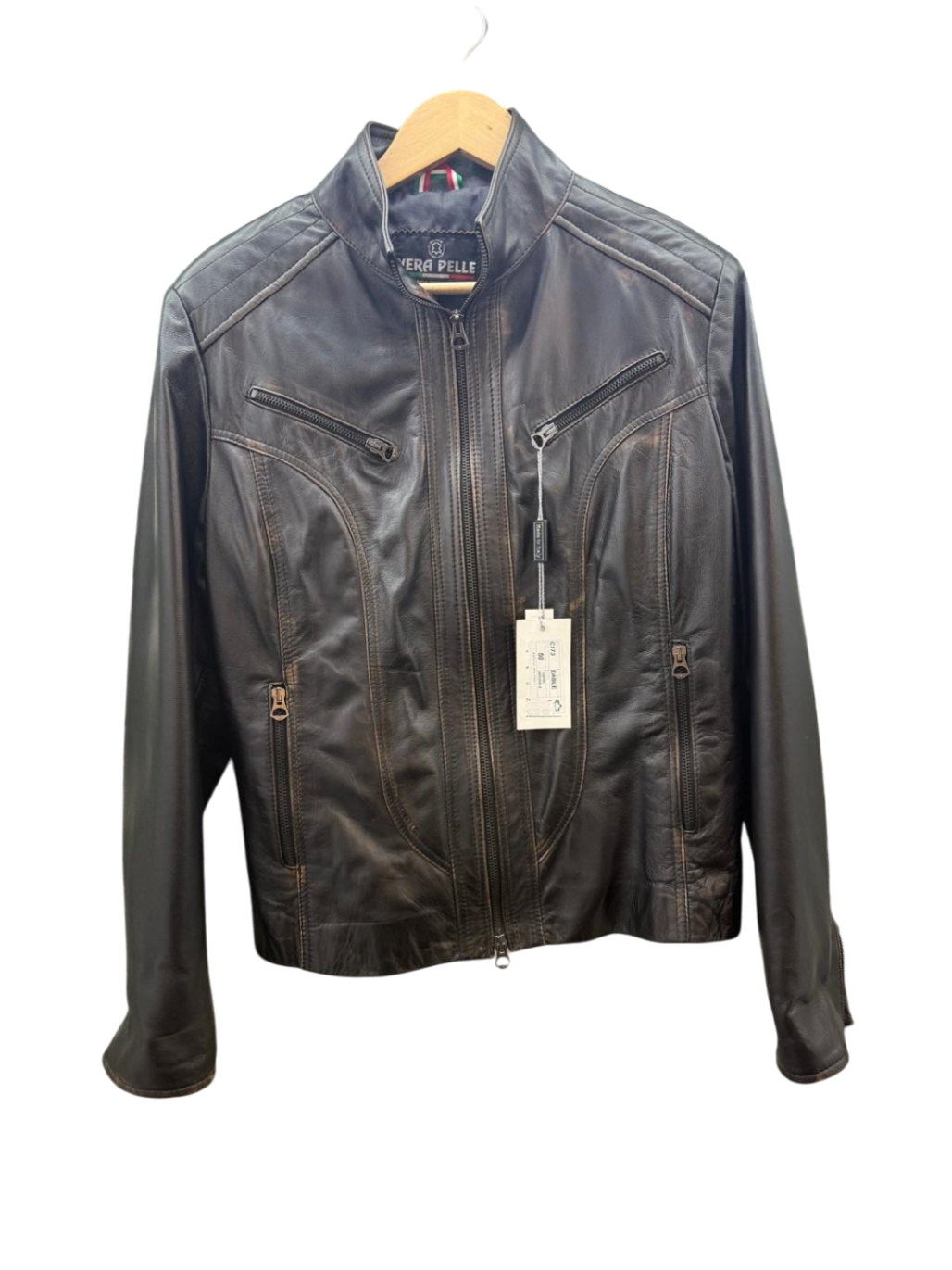 Vera Pelle Lederjacke XL Schwarz