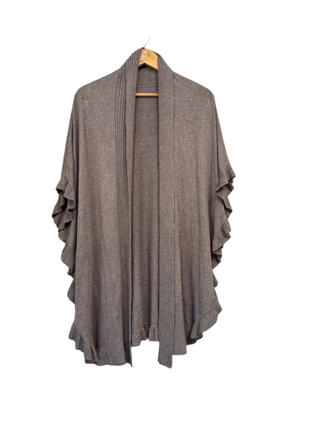 one size Grau Poncho