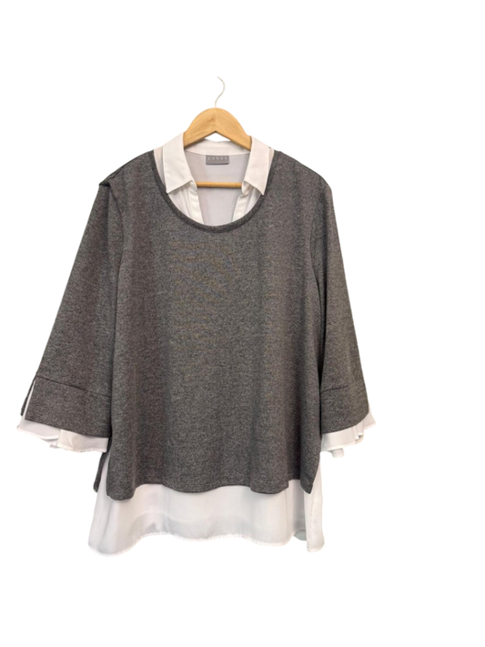 C&A 3XL-4XL Grau und Weiß