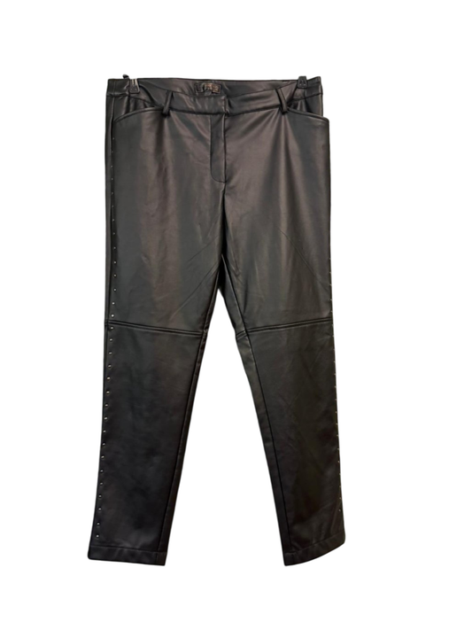 Lederimitat-Hose 2XL-3XL Schwarz