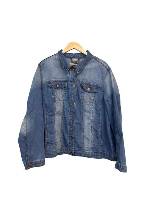 Denim 4XL Blau Jeansjacke