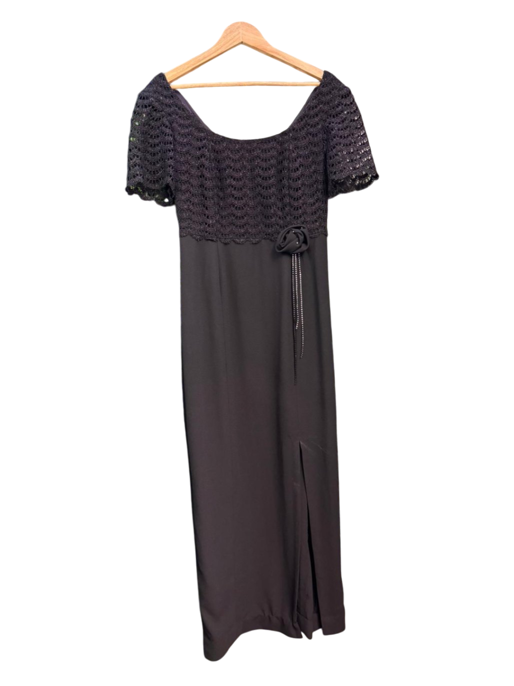 Handmade M-L Schwarz Kleid