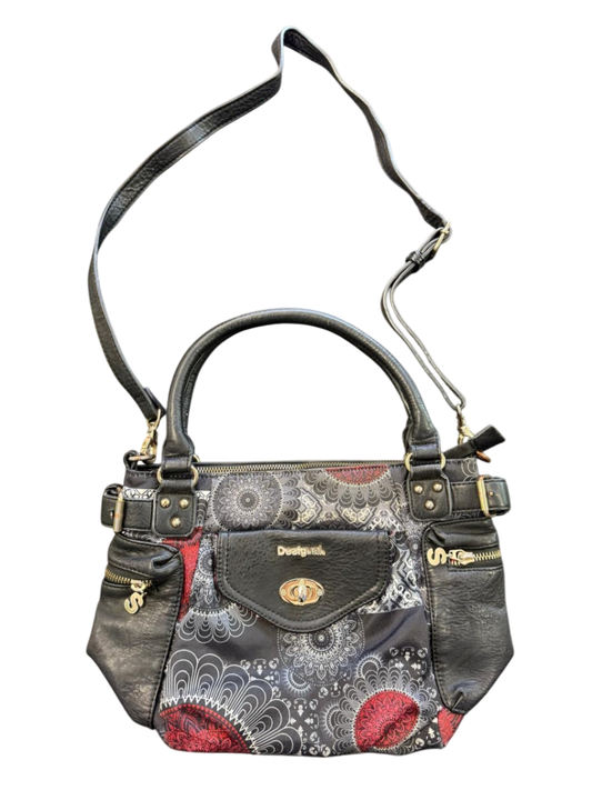 Desigual ca. 32 x 20cm Schwarz, Rot, Grau Handtasche