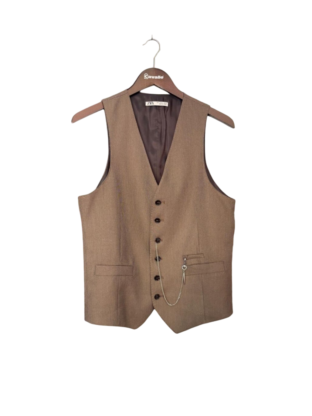 Zara S Beige Anzugweste