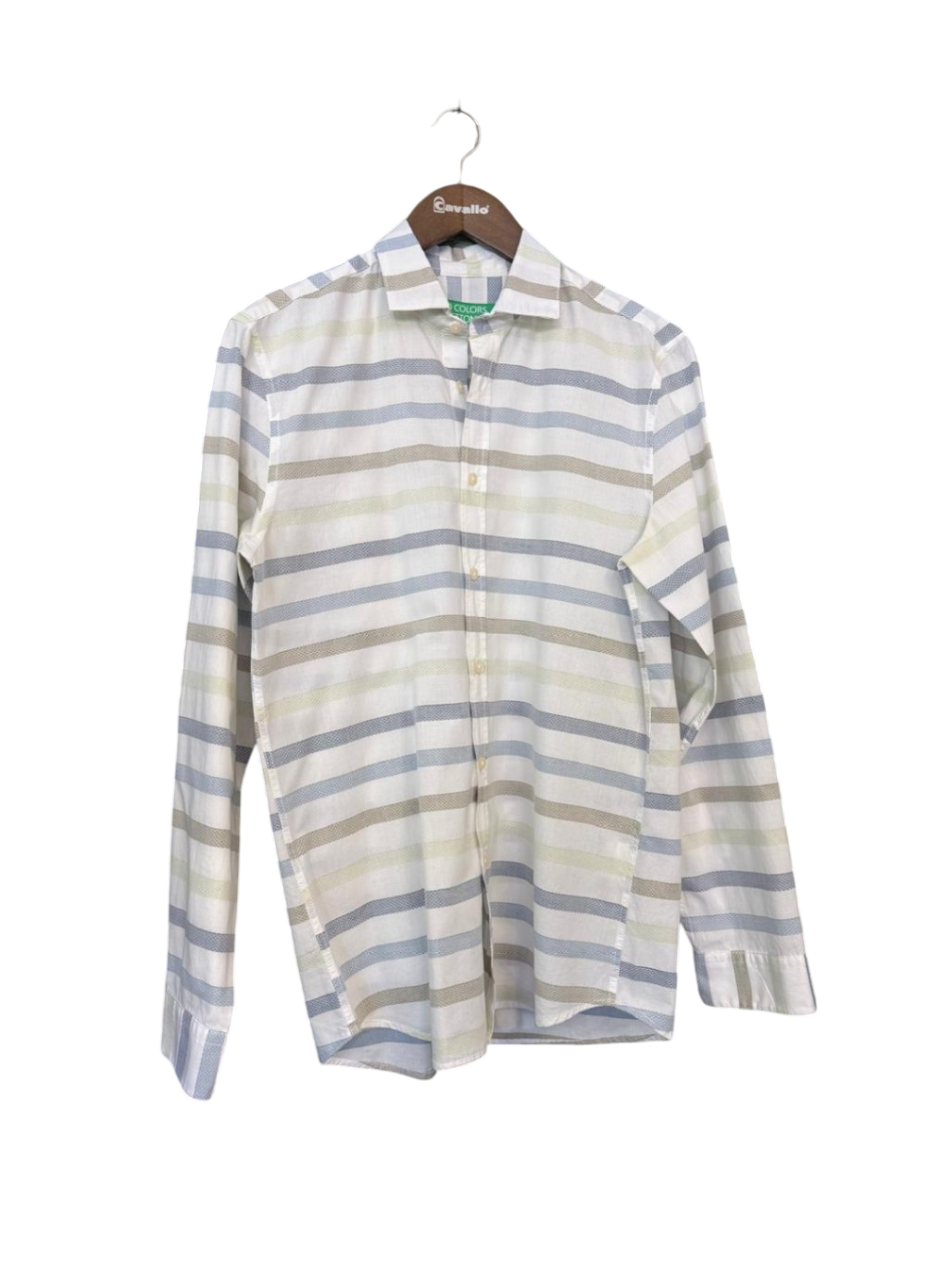 United Colors of Benetton M Weiß Streifen hemd