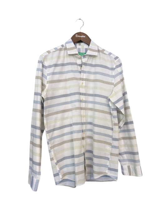 United Colors of Benetton M Weiß Streifen hemd