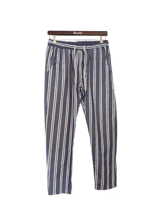 F.K. L Blau mit weißen Streifen