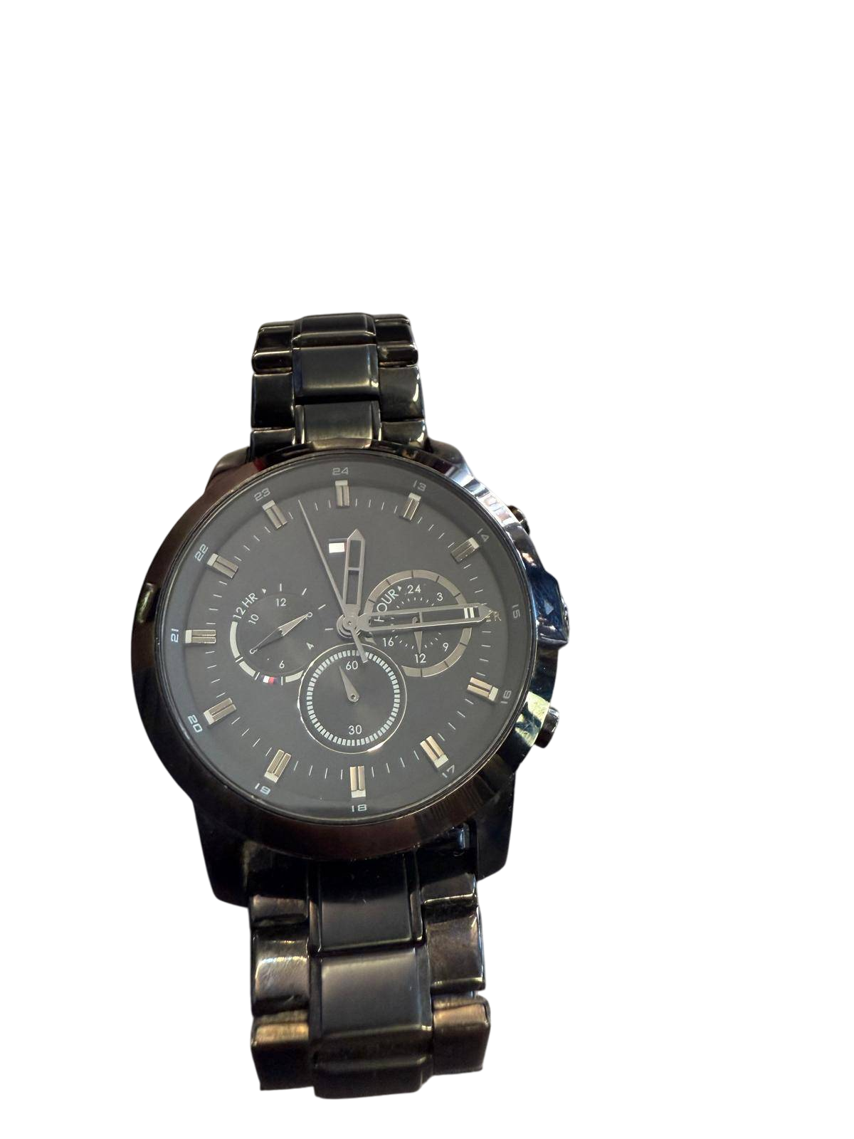 Tommy Hilfiger Edelstahl 42-46 mm Schwarz Herrenuhr