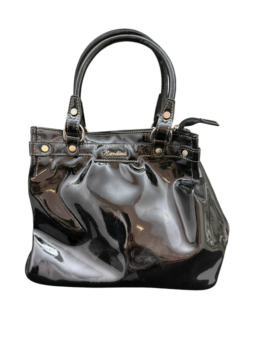 Nardini made in Italy Kunstleder Tasche Schwarz