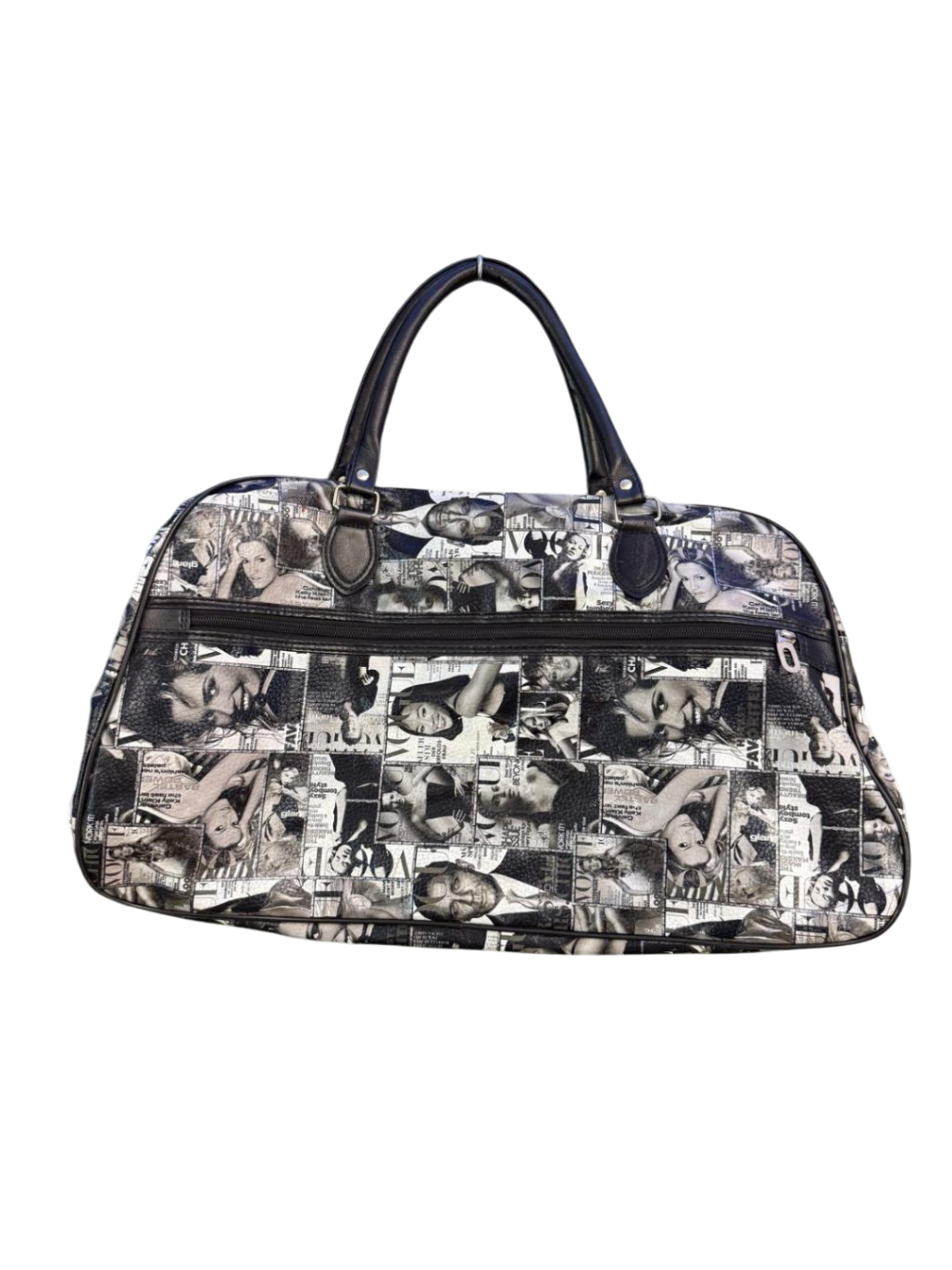 ca45 x 30cm Schwarz und Weiß Reisetasche