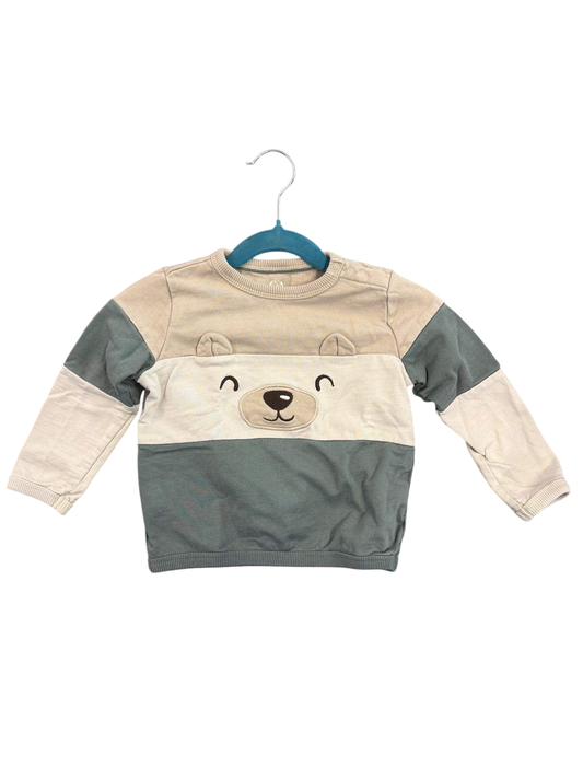 C&A 92 Mehrfarbig (Beige, Weiß, Grau) Sweatshirt