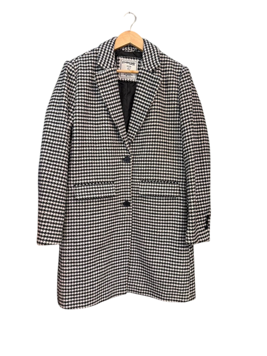Page One Damenmantel XL Schwarz und Weiß