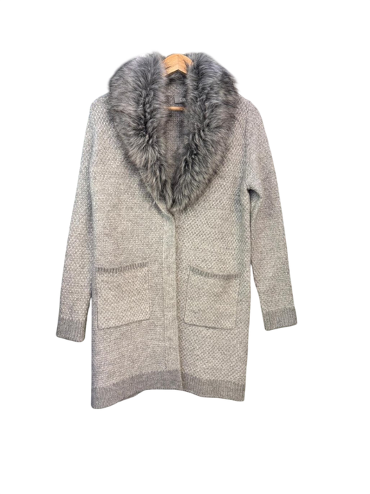 Weste mit Fellkragen S Grau C&A