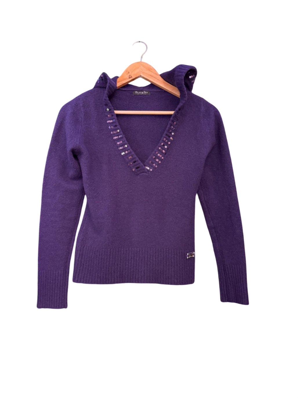 Blue & Sea Pullover S Lila