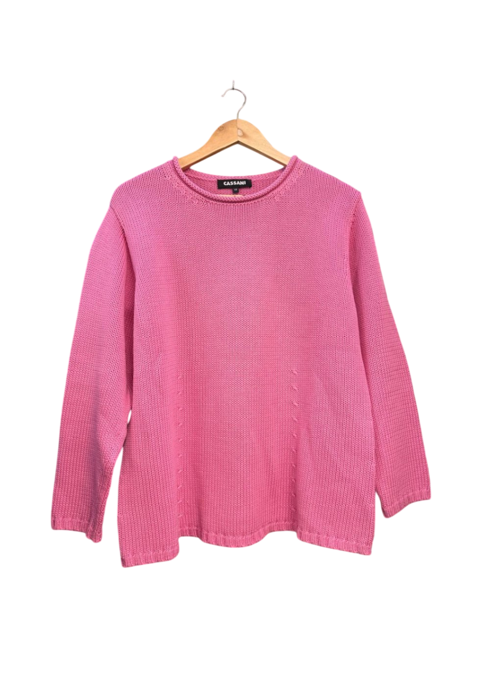 CASSANI 100% Baumwolle Pullover 3XL Pink